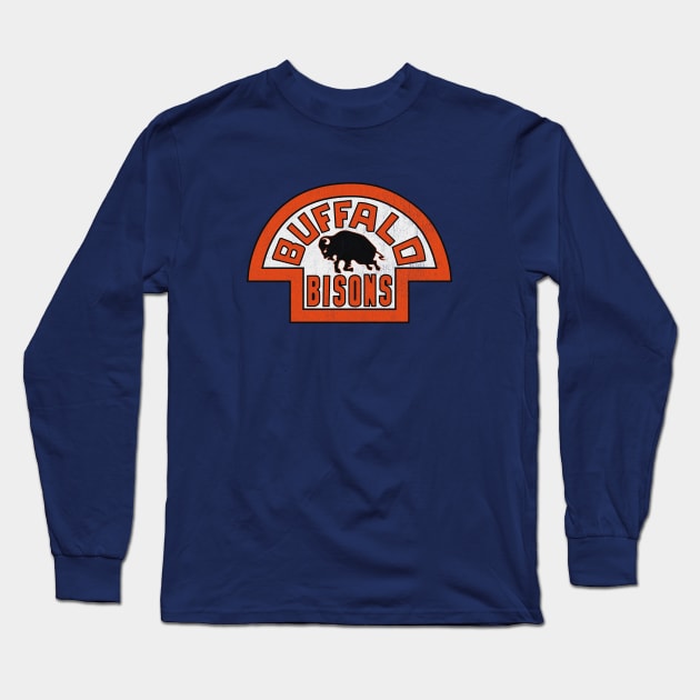 Historic Buffalo Bisons Hockey 1933 Long Sleeve T-Shirt by LocalZonly